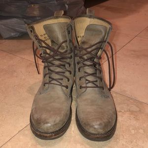 Light Brown Combat Boots